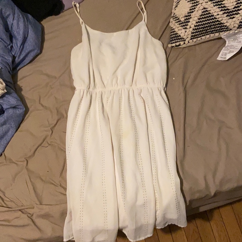 White Sundress with gold detail